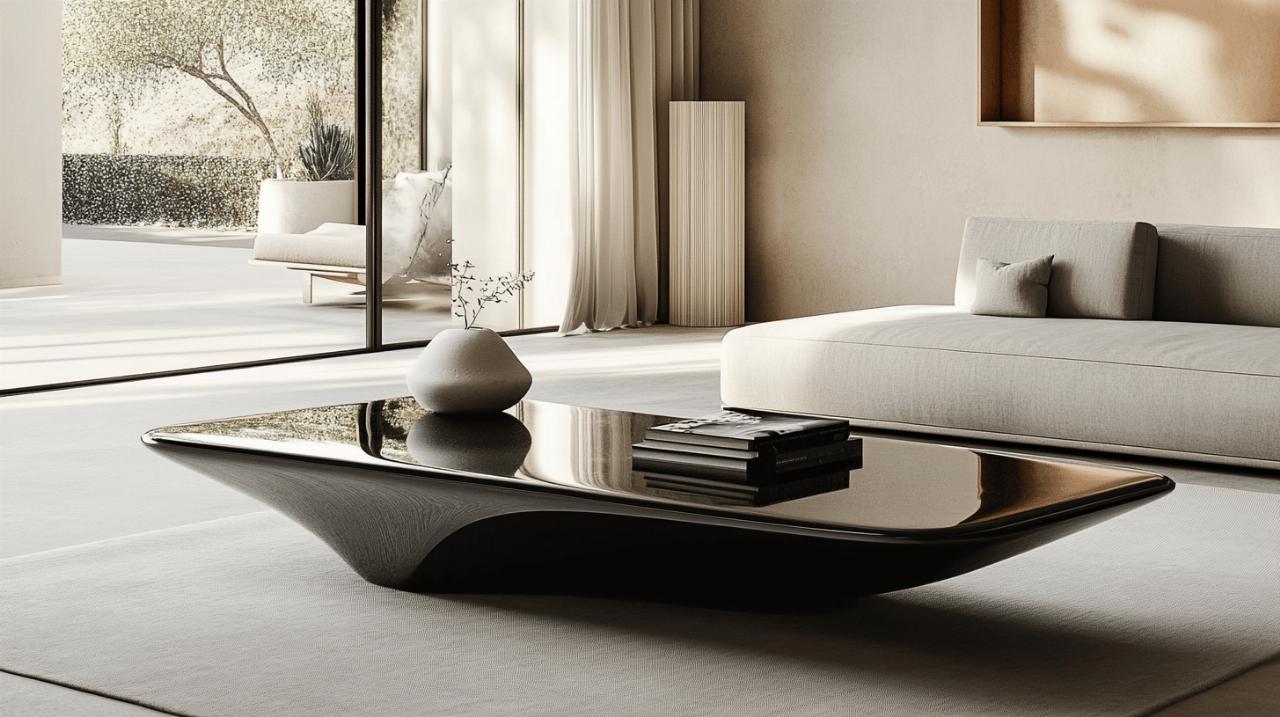 Comment choisir une table basse design avec eclairage LED pour un interieur moderne